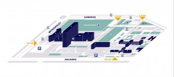 Mapa areálu - Nemocnice Bohunice