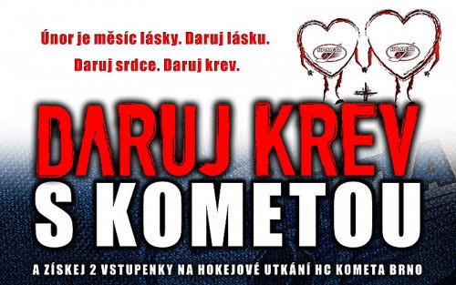 Daruj krev s Kometou_únor 2012