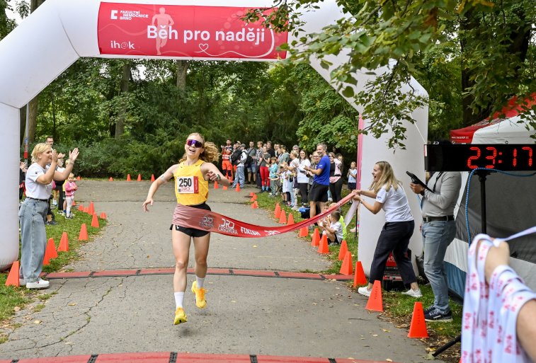 Běh pro naději - první žena v cíli