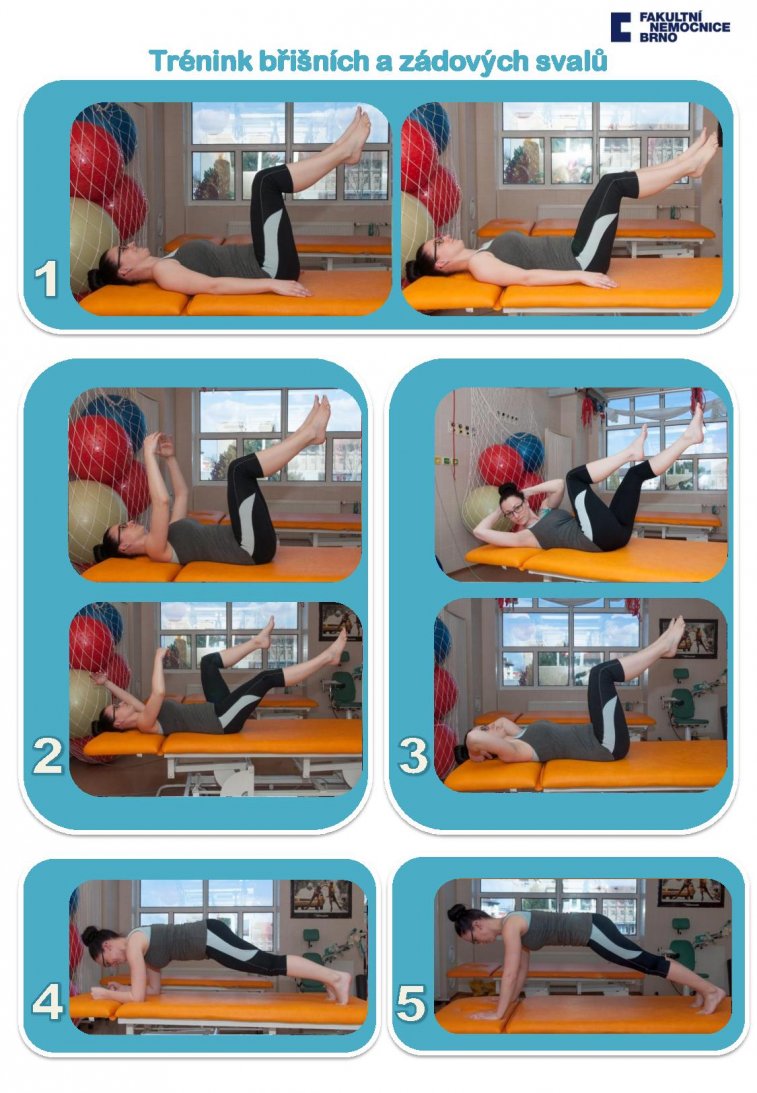Trénink zádových a břišních svalů 1