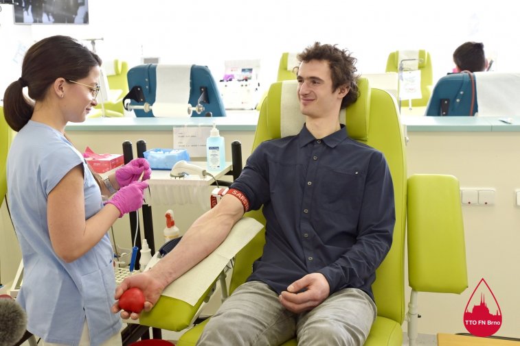 A. Ondra při odběru