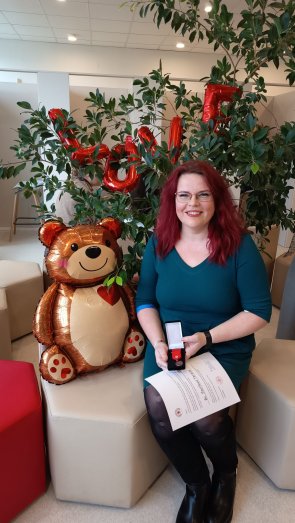 Valentýnský odběr krve - ocenění Janského plaketou