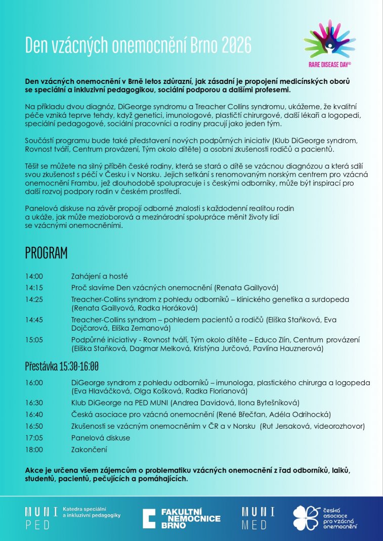 Den vzácných onemocnění - program 02